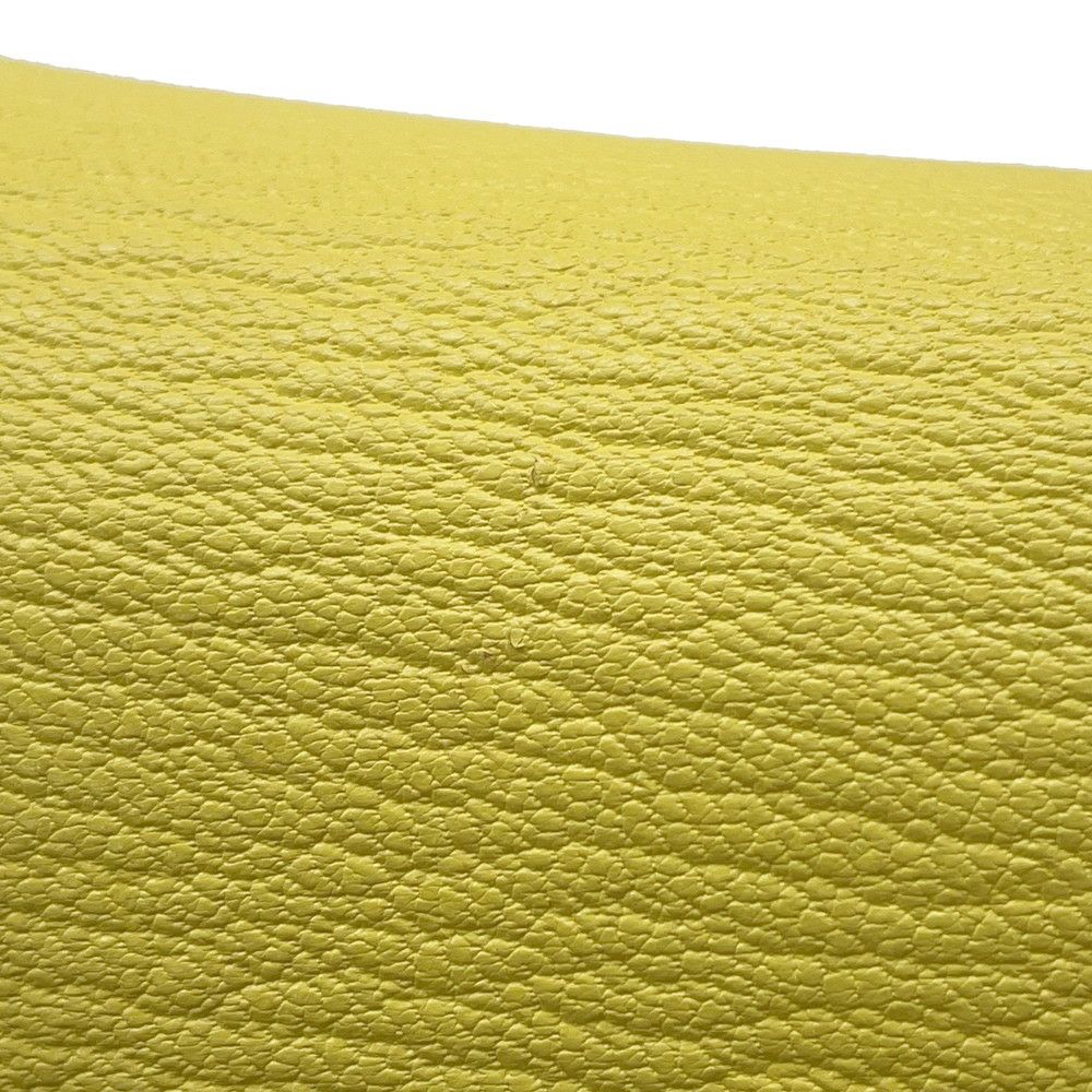 エルメス 長財布 ケリーウォレット ロング ライム/シルバー金具 シェブルミゾル X刻印 HERMES 財布 シェーブル