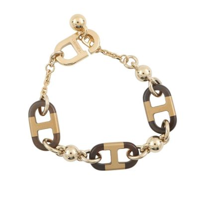 エルメス ブレスレット アテナ サイズT3 ブラック/ゴールド金具