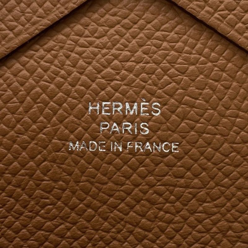 エルメス コインケース カルヴィ デュオ ゴールド/シルバー金具 エプソン B刻印 HERMES 財布