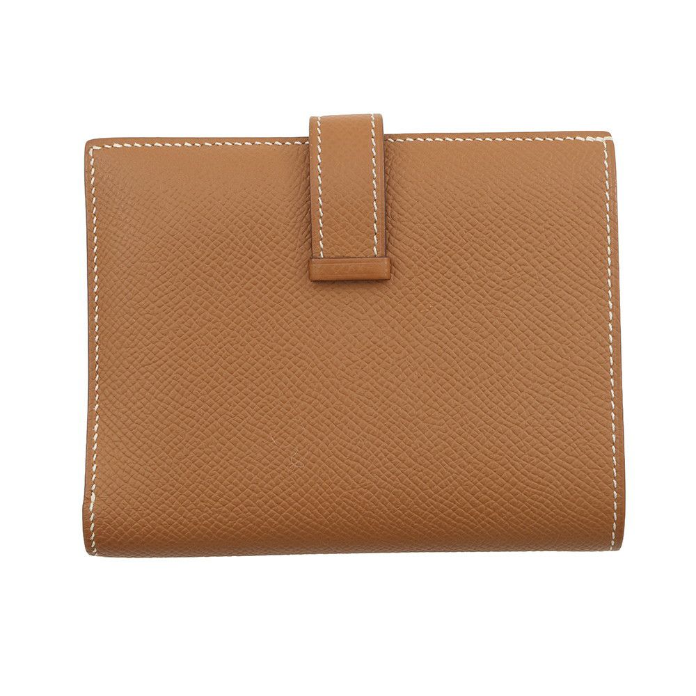 エルメス 二つ折り財布 ベアンコンパクト ゴールド/ゴールド金具 エプソン Y刻印 HERMES 財布