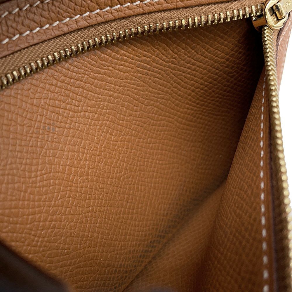 エルメス 二つ折り財布 ベアンコンパクト ゴールド/ゴールド金具 エプソン Y刻印 HERMES 財布