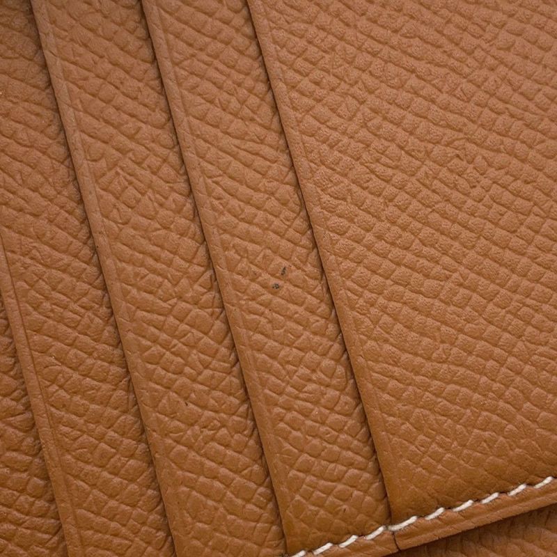 エルメス 二つ折り財布 ベアンコンパクト ゴールド/ゴールド金具 エプソン Y刻印 HERMES 財布