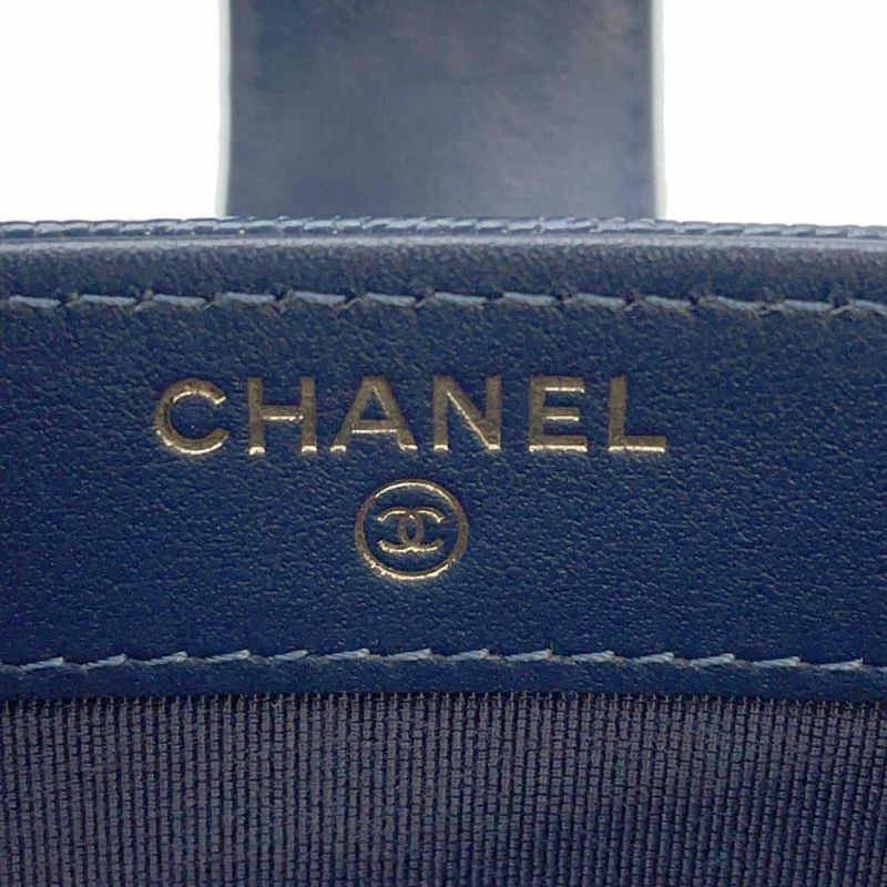 シャネル 長財布 マトラッセ ロングウォレット キャビアスキン CHANEL 財布 カードケース