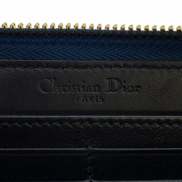 クリスチャン・ディオール 長財布 ラウンドジップ アリゲーター Christian Dior 財布