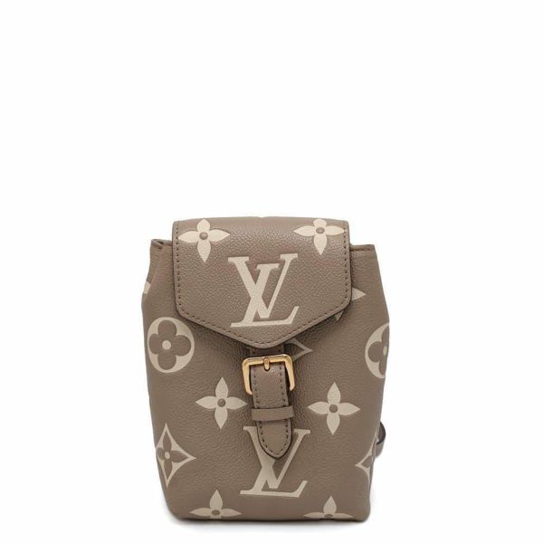 ルイヴィトン リュック バイカラー モノグラム・アンプラント タイニーバックパック M80738 LOUIS VUITTON ミニバッグ ベージュ