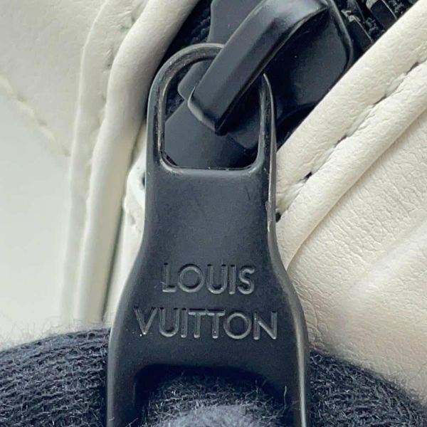 ルイヴィトン ショルダーバッグ カーフレザー フューチャー・トランク M21950 LOUIS VUITTON ハンドバッグ 白 黒