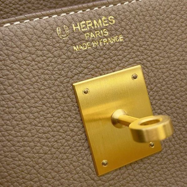 エルメス バーキン40 エトゥープ/ゴールド金具 トゴ C刻印 HERMES バッグ SPO