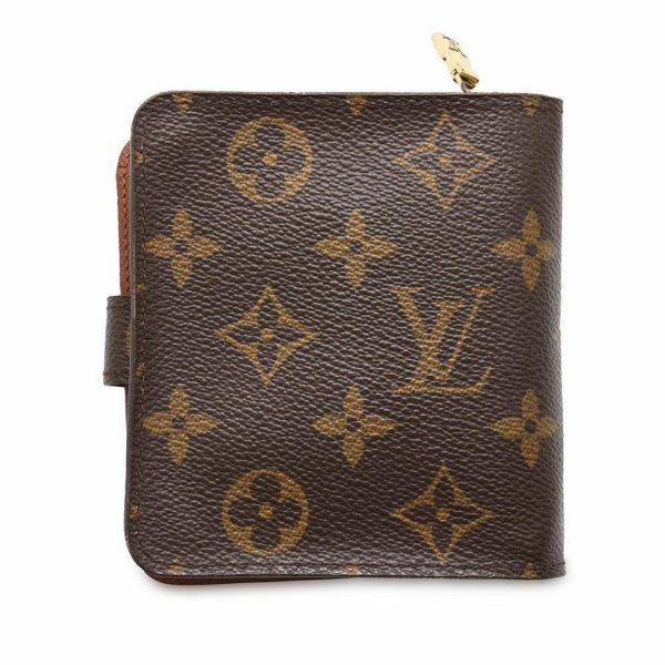 ルイヴィトン 財布 モノグラム コンパクトジップ 旧型 M61667 LOUIS VUITTON ヴィトン 二つ折り財布