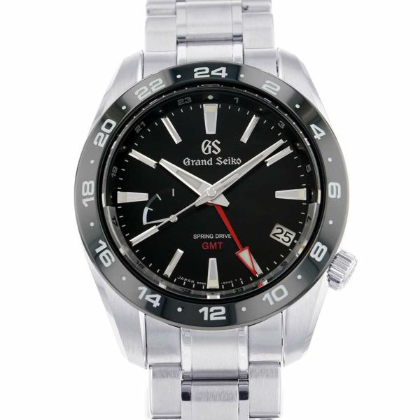 セイコー グランドセイコー スプリングドライブ GMT SBGE253 SEIKO 腕時計 黒文字盤
