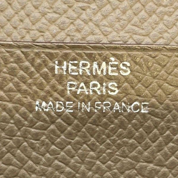 エルメス 長財布 ベアンスフレ エトゥープ/シルバー金具 エプソン A刻印 HERMES 財布