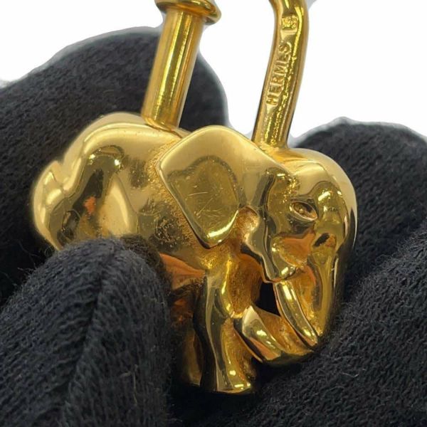 エルメス　エレファント　象　カデナ　チャーム　ゴールド　1997年限定品 エルメス カデナ 象 1997年限定 HERMES ペンダントトップ