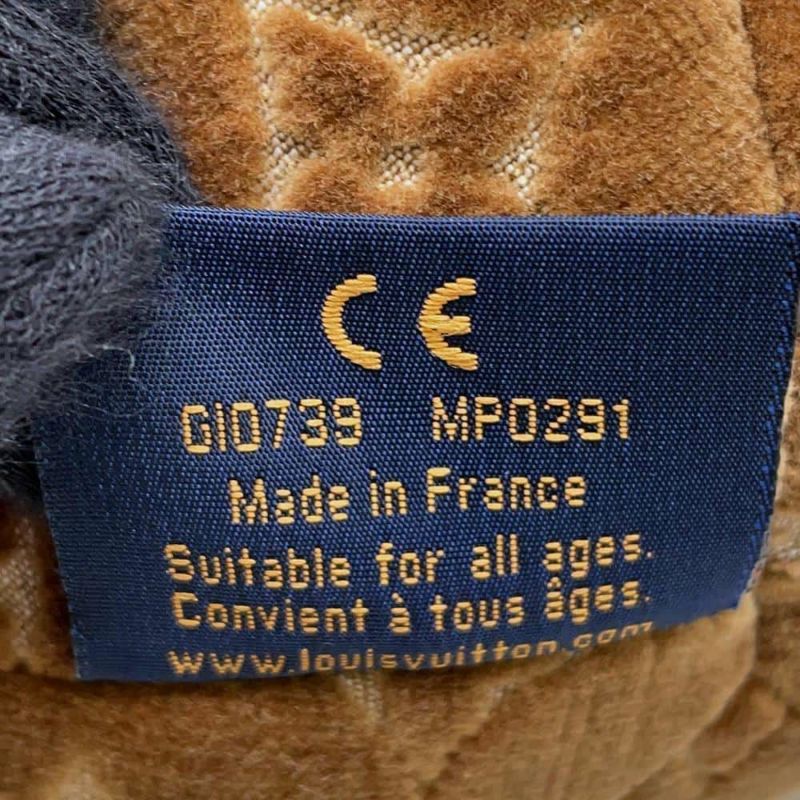 ルイヴィトン ぬいぐるみ ドゥドゥ テディベア モノグラム ベロア GI0739 ヴィトン 2021年限定 くま