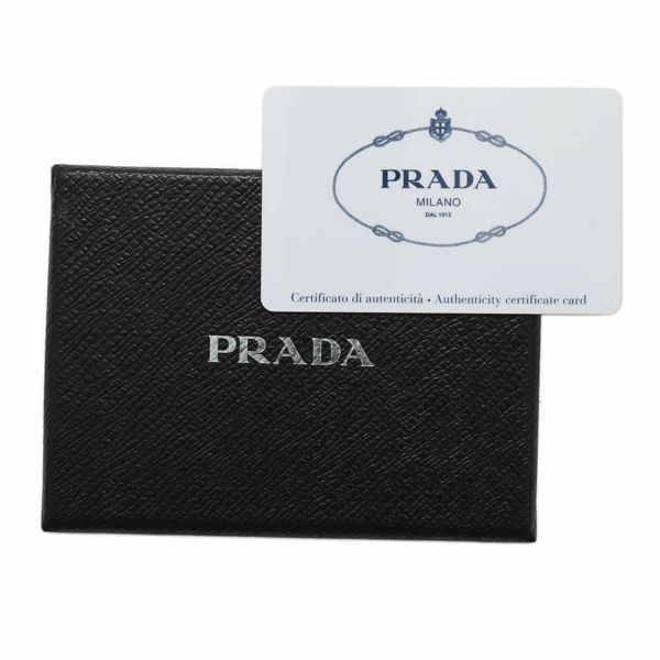 プラダ 4連キーケース サフィアーノ 1PG004 PRADA キーケース キーリング付き ピンク