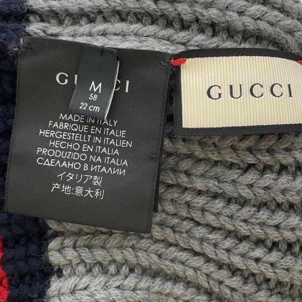 グッチ ニット帽 シェリー ウール サイズL 560592 GUCCI 帽子