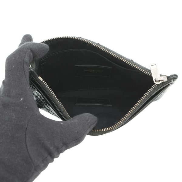 サンローランパリ ポーチ ニキ ビル レザー 583577 SAINT LAURENT PARIS 黒