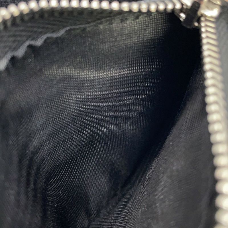 プラダ 二つ折り財布 Re-Nylon トライアングルロゴ コンパクトウォレット ナイロン 2ML049 PRADA 黒
