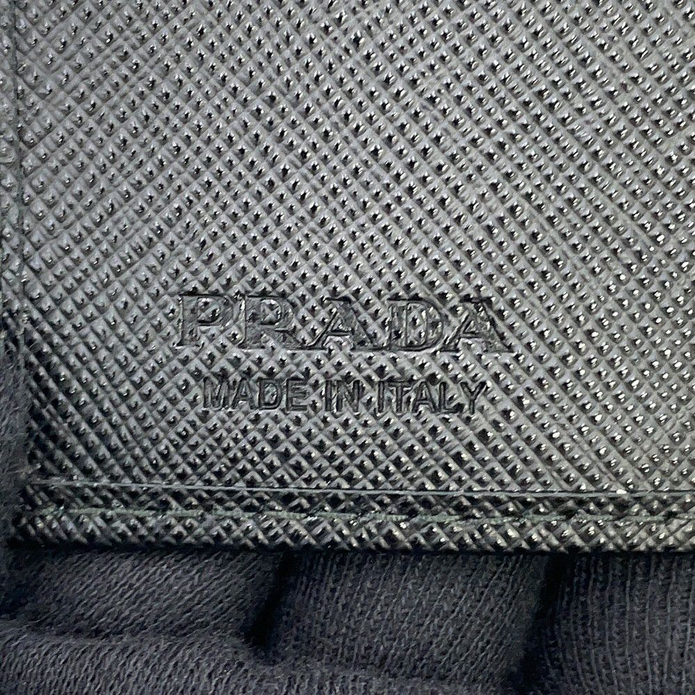 プラダ 二つ折り財布 Re-Nylon トライアングルロゴ コンパクトウォレット ナイロン 2ML049 PRADA 黒