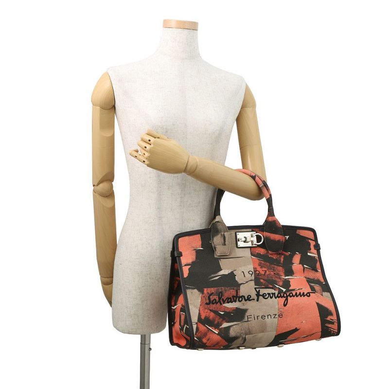 サルヴァトーレ・フェラガモ トートバッグ スタジオ ロゴ 212289 Ferragamo 2way