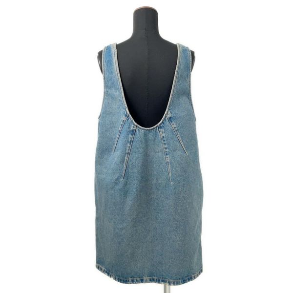 プラダ ワンピース トライアングルロゴ デニムワンピース ダメージ加工