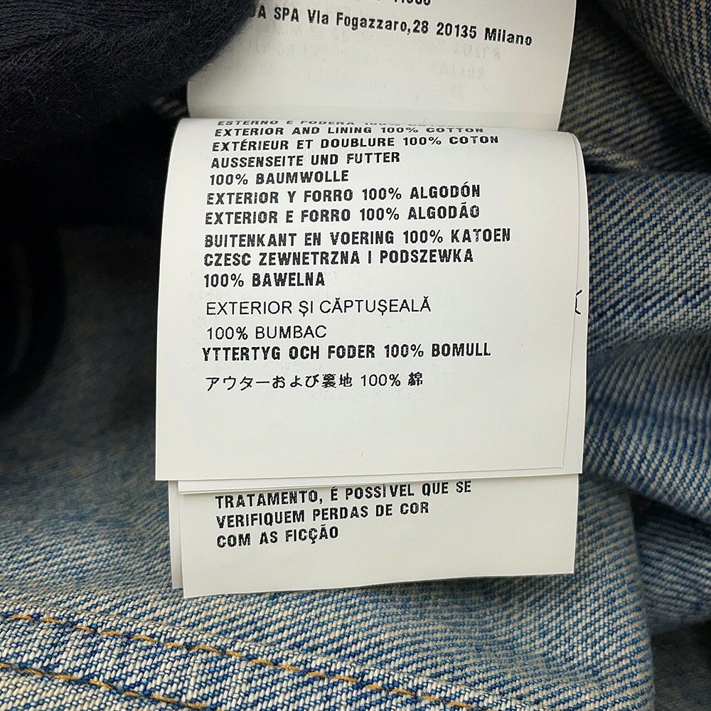 プラダ ワンピース トライアングルロゴ デニムワンピース ダメージ加工 コットン レディースサイズ36 GFA135 PRADA