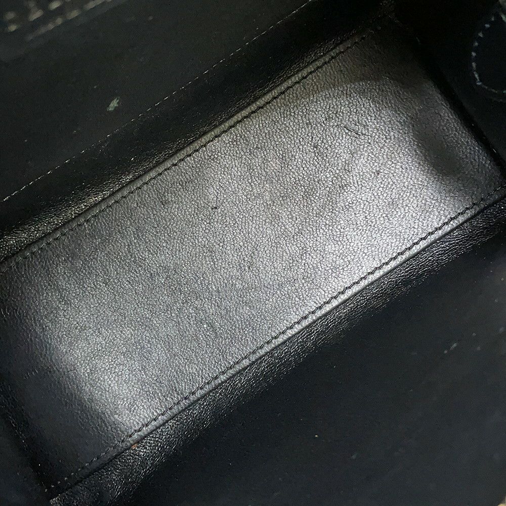 セリーヌ ハンドバッグ ラゲージ ナノショッパー リザード CELINE 2way 黒