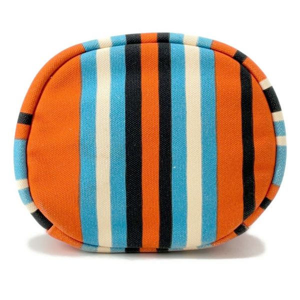 プラダ ショルダーバッグ トライアングルロゴ ストライプ キャンバス 2VH147 PRADA