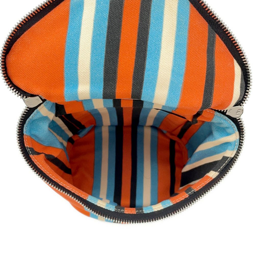 プラダ ショルダーバッグ トライアングルロゴ ストライプ キャンバス 2VH147 PRADA