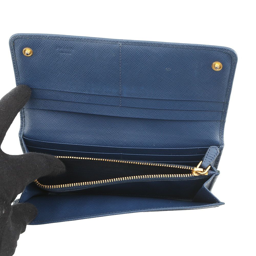 プラダ 長財布 トライアングルロゴ ロングウォレット サフィアーノレザー 1MH132 PRADA