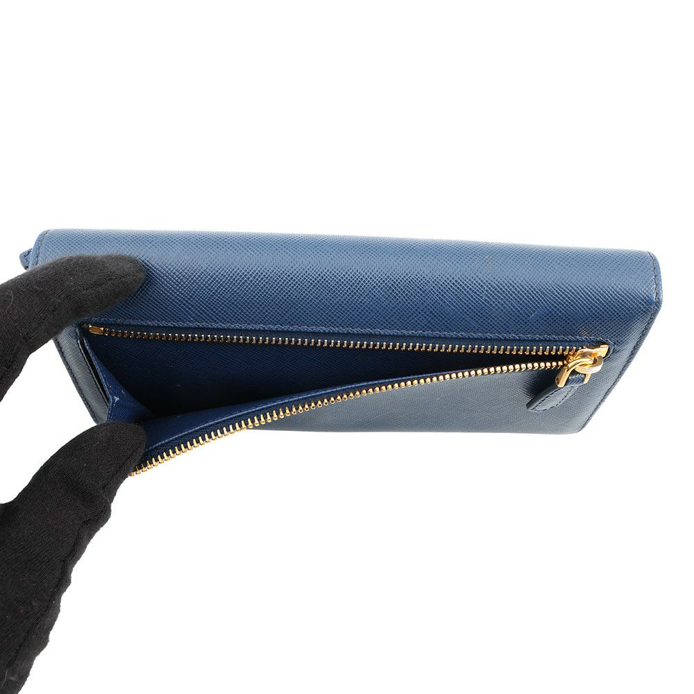 プラダ 長財布 トライアングルロゴ ロングウォレット サフィアーノレザー 1MH132 PRADA