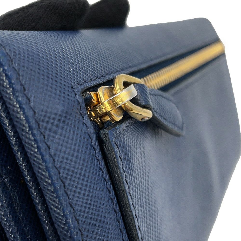 プラダ 長財布 トライアングルロゴ ロングウォレット サフィアーノレザー 1MH132 PRADA