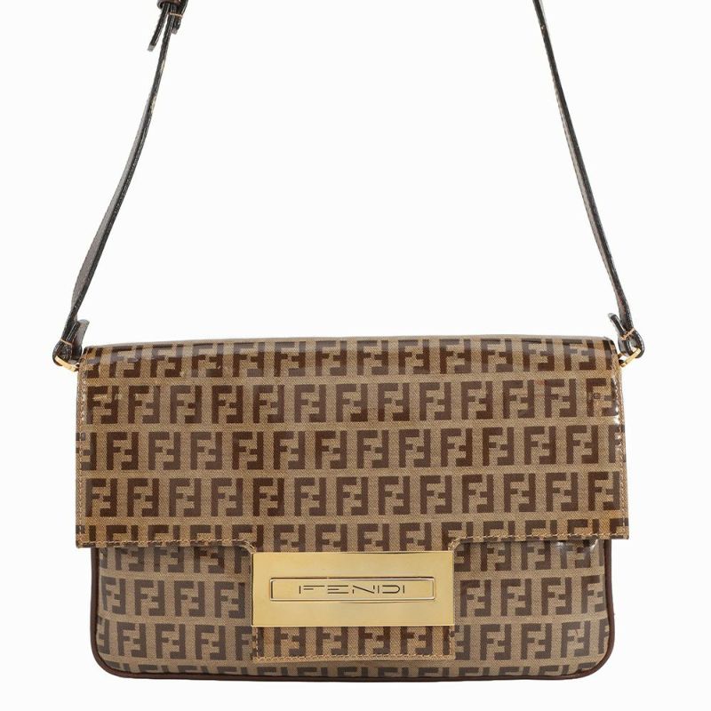 フェンディ ショルダーバッグ ズッキーノ エナメル パテント FENDI バッグ