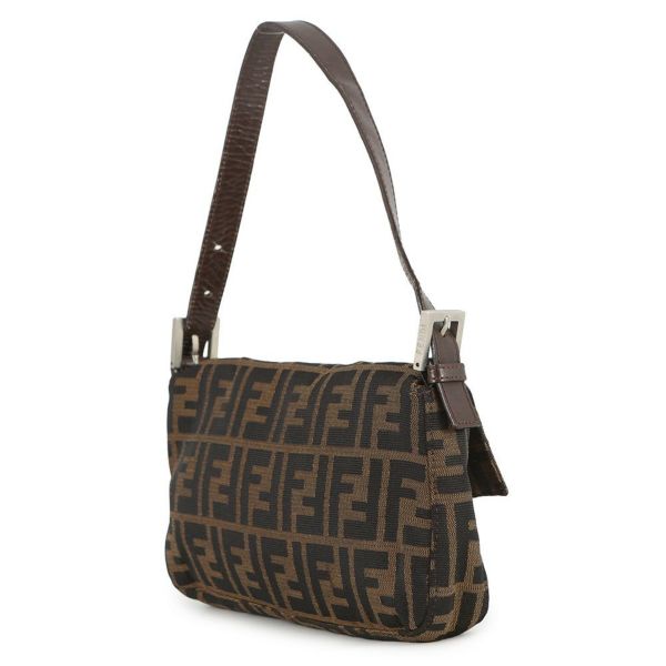 フェンディ ハンドバッグ ズッカ柄 マンマバケット キャンバス レザー 33492 FENDI ワンショルダー