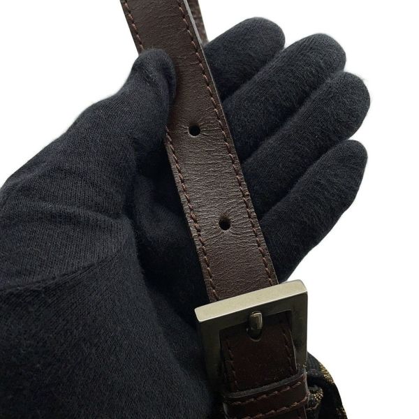 フェンディ ハンドバッグ ズッカ柄 マンマバケット キャンバス レザー 33492 FENDI ワンショルダー