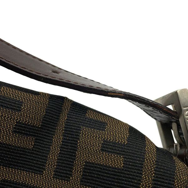 フェンディ ハンドバッグ ズッカ柄 マンマバケット キャンバス レザー 33492 FENDI ワンショルダー