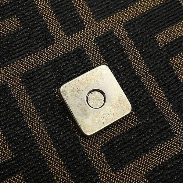 フェンディ ハンドバッグ ズッカ柄 マンマバケット キャンバス レザー 33492 FENDI ワンショルダー