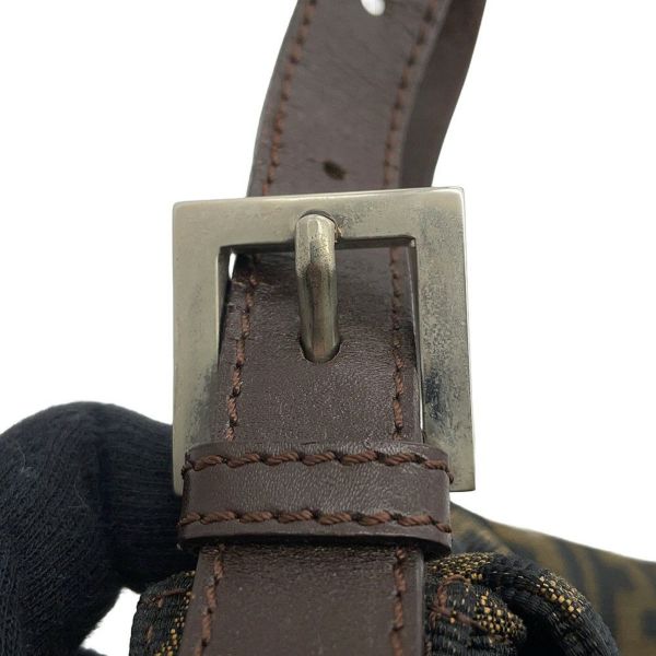 フェンディ ハンドバッグ ズッカ柄 マンマバケット キャンバス レザー 33492 FENDI ワンショルダー