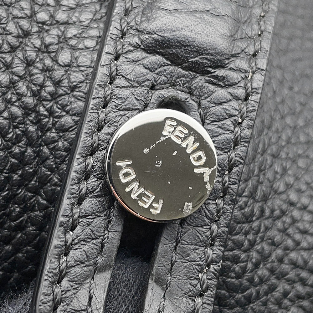 フェンディ リュック ピーカブー レザー 7VZ053 FENDI バッグパック 黒