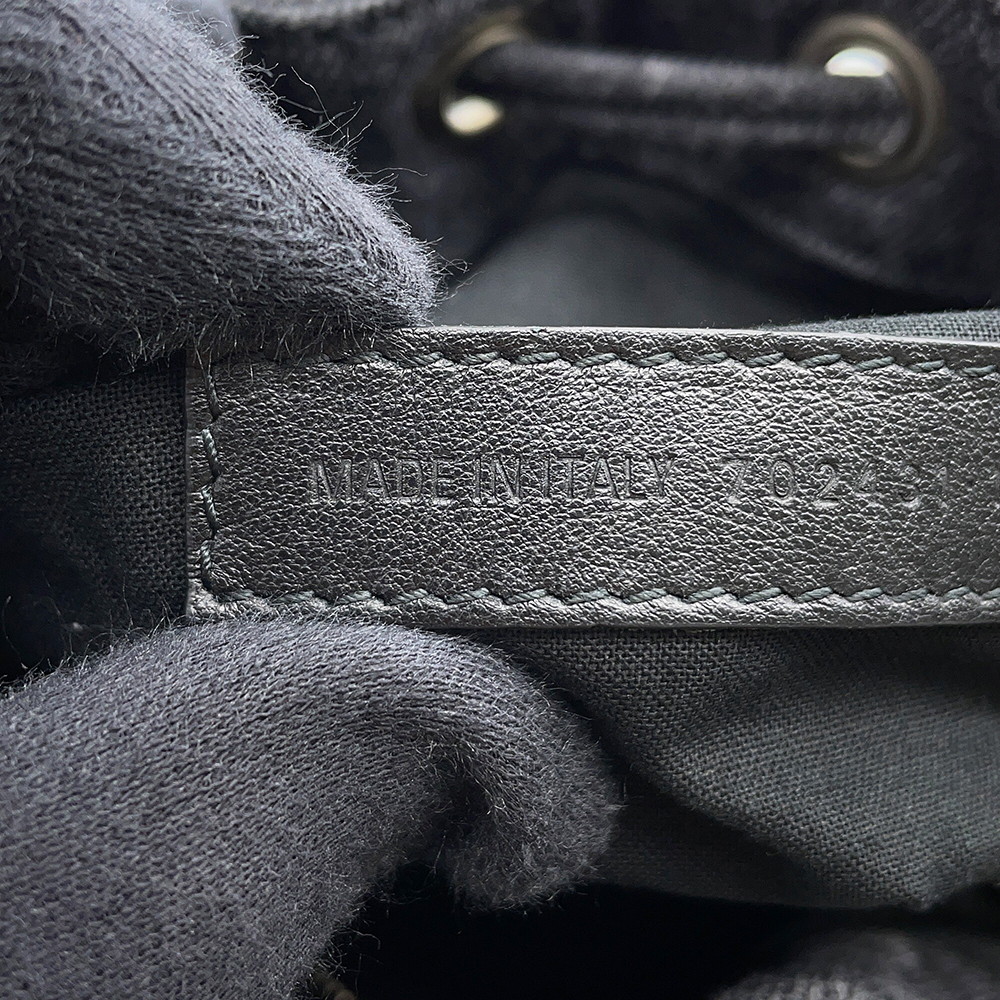 バレンシアガ ショルダーバッグ ル カゴール XS デニム 702431 BALENCIAGA 黒 ミラー付き