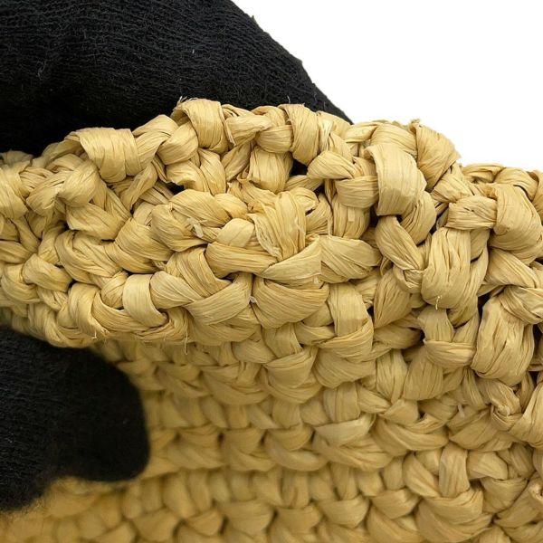 プラダ トートバッグ クロシェ ロゴ ラフィア 1BG392 PRADA