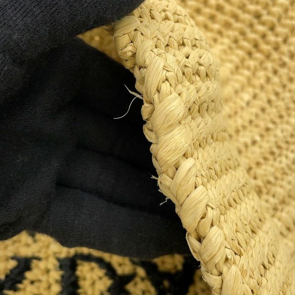 プラダ トートバッグ クロシェ ロゴ ラフィア 1BG392 PRADA