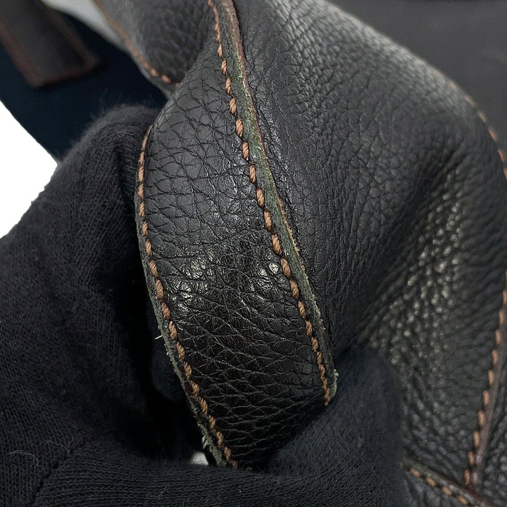 プラダ ショルダーバッグ ロゴ レザー BT0531 PRADA 黒