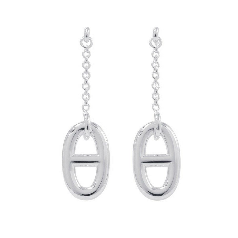 エルメス ピアス シェーヌダンクル ファランドール ピアス MM Earrings SV925シルバー HERMES ジュエリー