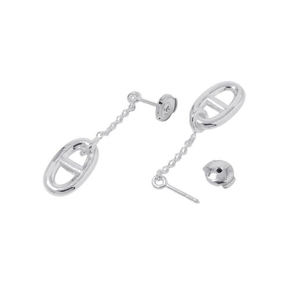 エルメス ピアス シェーヌダンクル ファランドール ピアス MM Earrings SV925シルバー HERMES ジュエリー