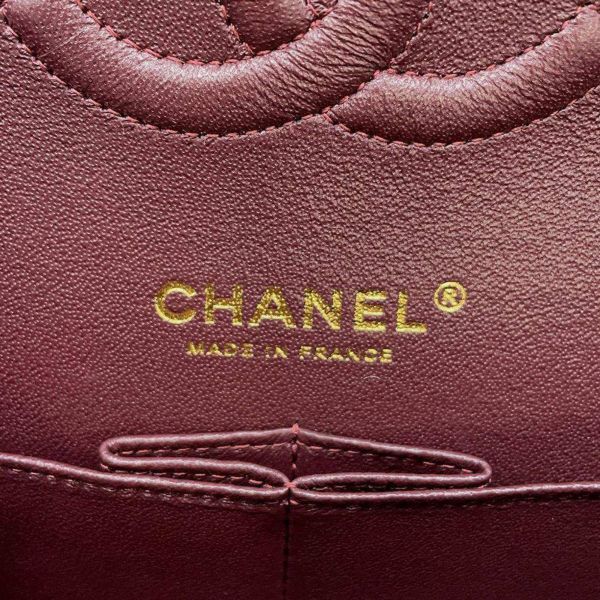 シャネル チェーンショルダーバッグ マトラッセ25 ココマーク キャビアスキン ダブルチェーン A01112 CHANEL 黒