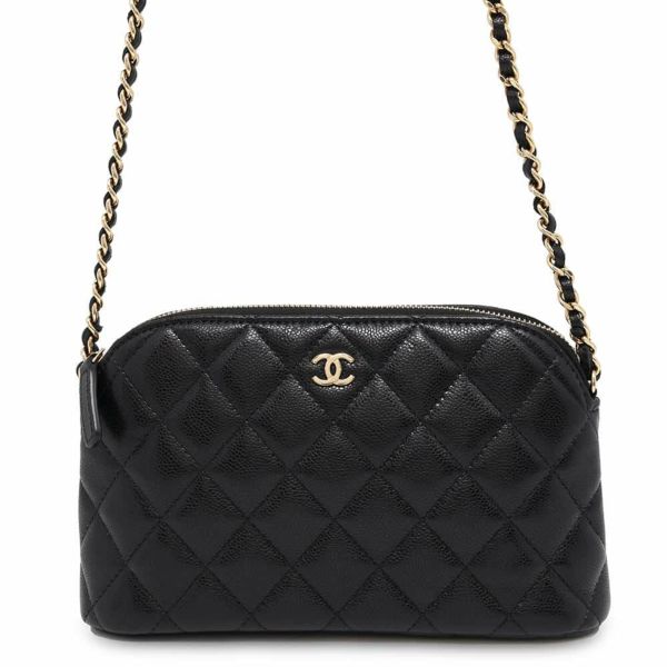 シャネル チェーンショルダーバッグ クラシック マトラッセ キャビアスキン AP4016 CHANEL 黒 |  中古・新品ブランド販売ギャラリーレア公式通販