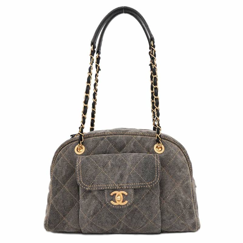 シャネル ショルダーバッグ ボーリングバッグ ココマーク デニム AS4905 CHANEL バッグ