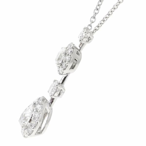 グラフ ネックレス アイコン オーバル&ペアシェイプ ダイヤ ペアシェイプ 中石0.50ct K18WGホワイトゴールド GIA鑑定書付き