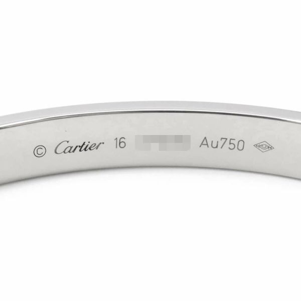 カルティエ ブレスレット ラブブレス K18WGホワイトゴールド サイズ16 B6035416 Cartier バングル ジュエリー