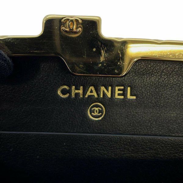 シャネル チェーンショルダーバッグ マトラッセ ココマーク エナメル AP2242 CHANEL チェーンポシェット 黒