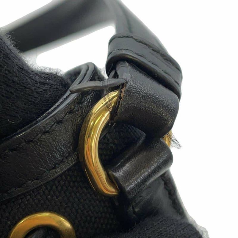 プラダ ハンドバッグ デュエット 巾着 ナイロン レザー1BH038 PRADA ポシェット 2wayショルダーバッグ 黒